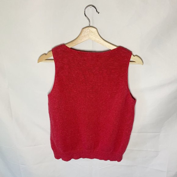 Vintage J. Crew Sweater Vest Pink Size M - Picture 5 of 6